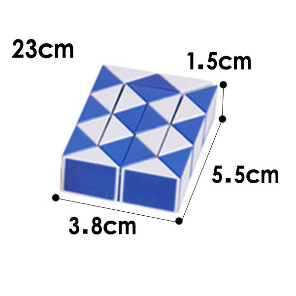 Đồ chơi xếp hình rubik 3D thần kì hình con rắn mini