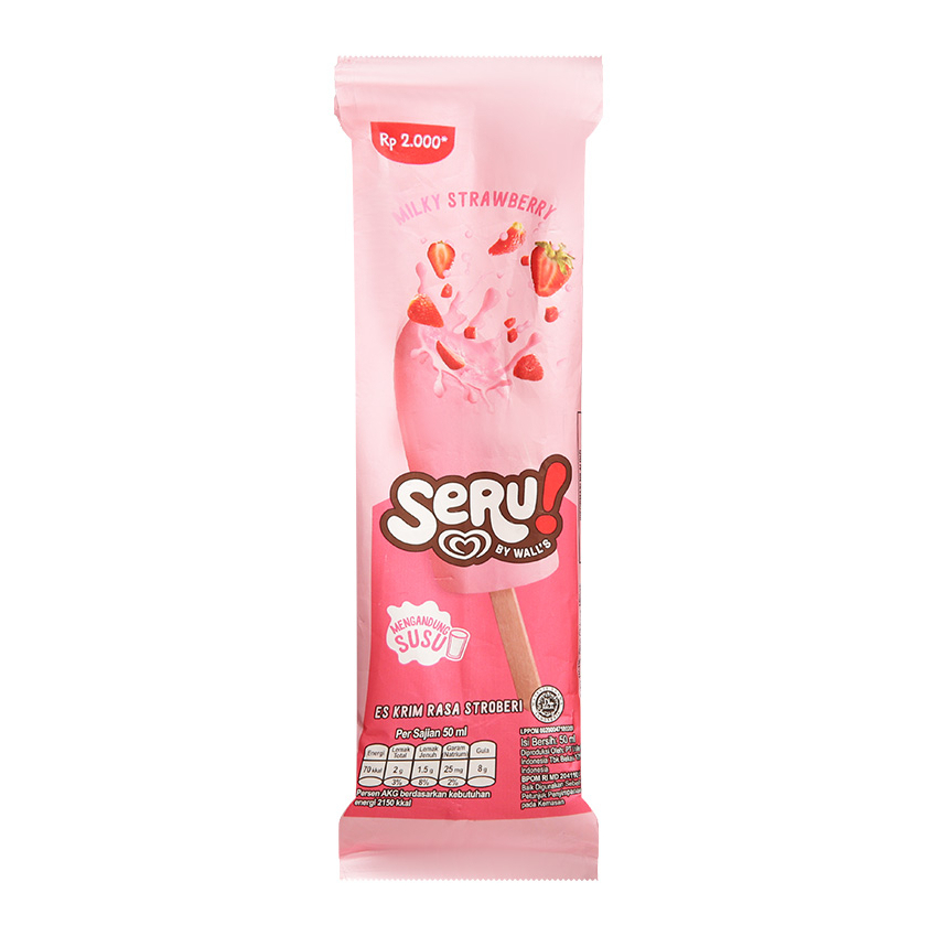 Kem que Wall's Seru dâu sữa cây 43g