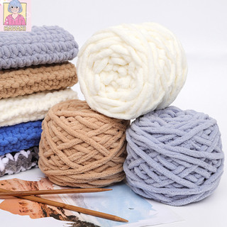 Len nhung đũa 6mm, len bông sữa, len đan móc khăn, túi handmade - Phụ kiện đan túi HAVAKI