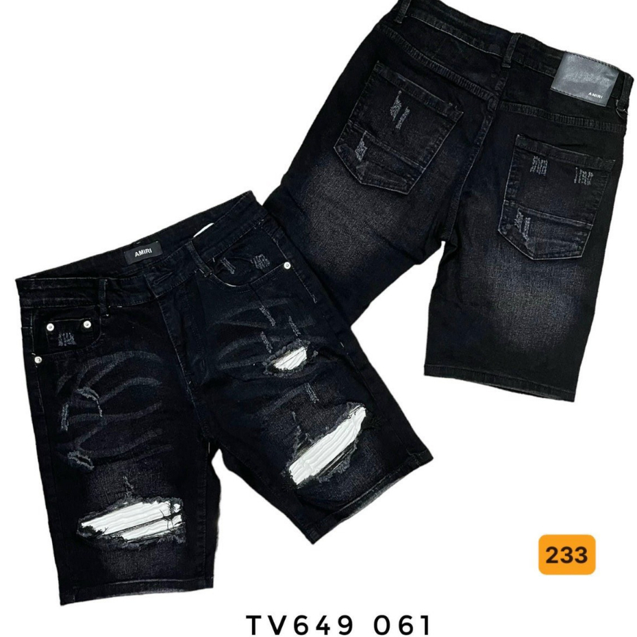 Quần short jean nam co giãn, quần bò lửng nam rách nhiều màu thời trang Bi shop ms213