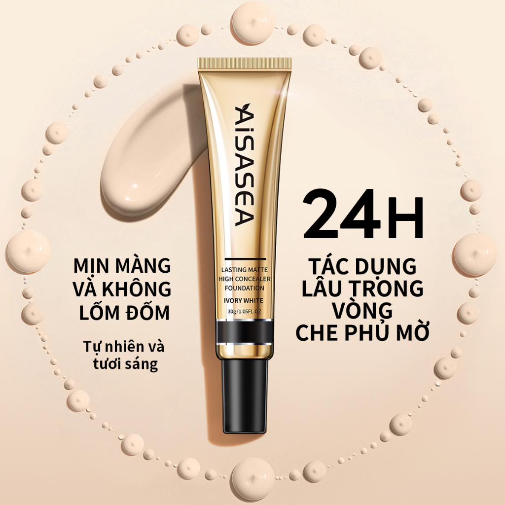 Kem nền AiSASEA 30g che khuyết điểm lâu trôi suốt 24 giờ cao cấp SFP30 PA++++ | BigBuy360 - bigbuy360.vn