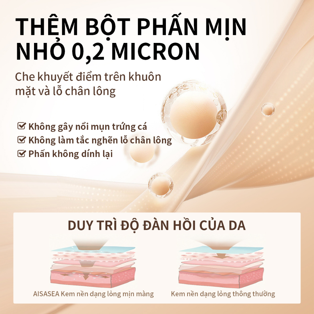 Kem nền AiSASEA 30g che khuyết điểm lâu trôi suốt 24 giờ cao cấp SFP30 PA++++ | BigBuy360 - bigbuy360.vn