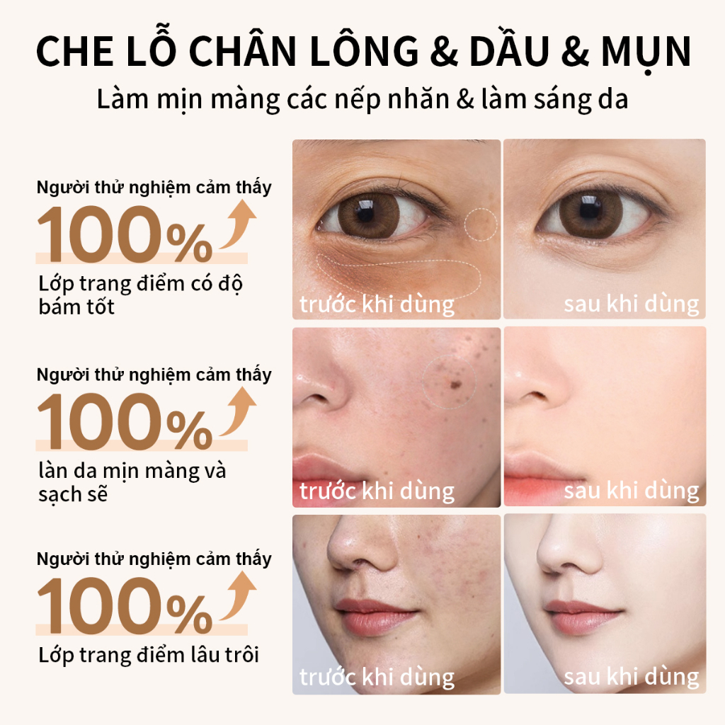 Kem nền AiSASEA 30g che khuyết điểm lâu trôi suốt 24 giờ cao cấp SFP30 PA++++ | BigBuy360 - bigbuy360.vn