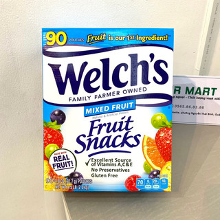KẸO DẺO WELCH'S FRUIT SNACKS MỸ 90 GÓI - 2KG