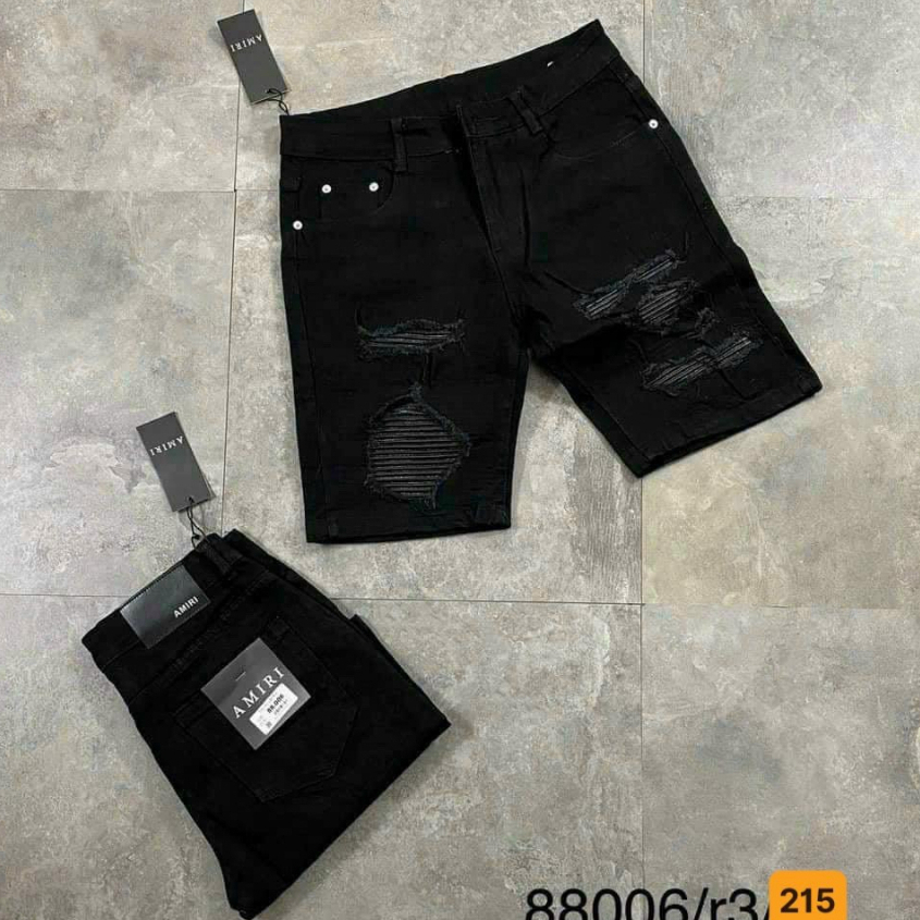 Quần short jean nam co giãn, quần bò lửng nam rách nhiều màu thời trang Bi shop ms213