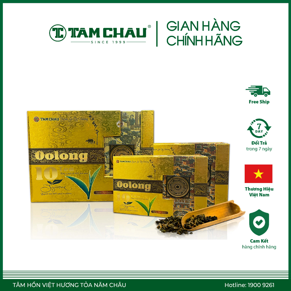  Trà Ôlong Ô long Oolong Olong Thuần Chủng 10 Tea TÂM CHÂU Cao Cấp 320G 