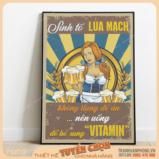 Tranh Canvas Treo Tường Động Lực, Tranh Slogan, Tranh Khẩu Hiệu Vintage, Decor, Trang Trí Văn Phòng Công Ty