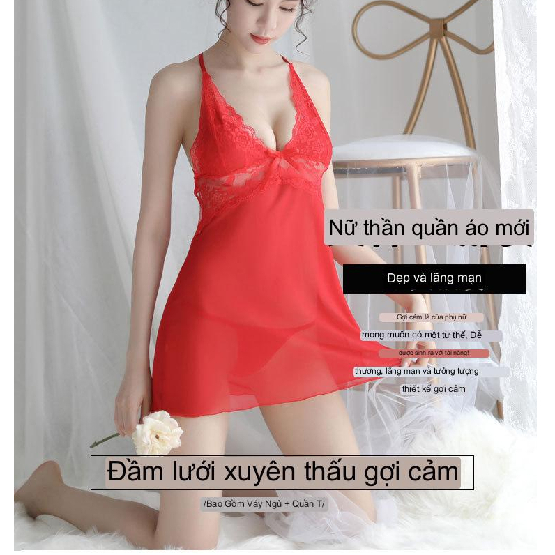 Váy Ngủ Ren Sexy Quai Chéo hở Lưng, Đầm Ngủ Nữ Sexy Xuyên Thấu Gợi Cảm Quyến Rũ vải ren xuyên thấu 5076 - LESEVA STORE | BigBuy360 - bigbuy360.vn