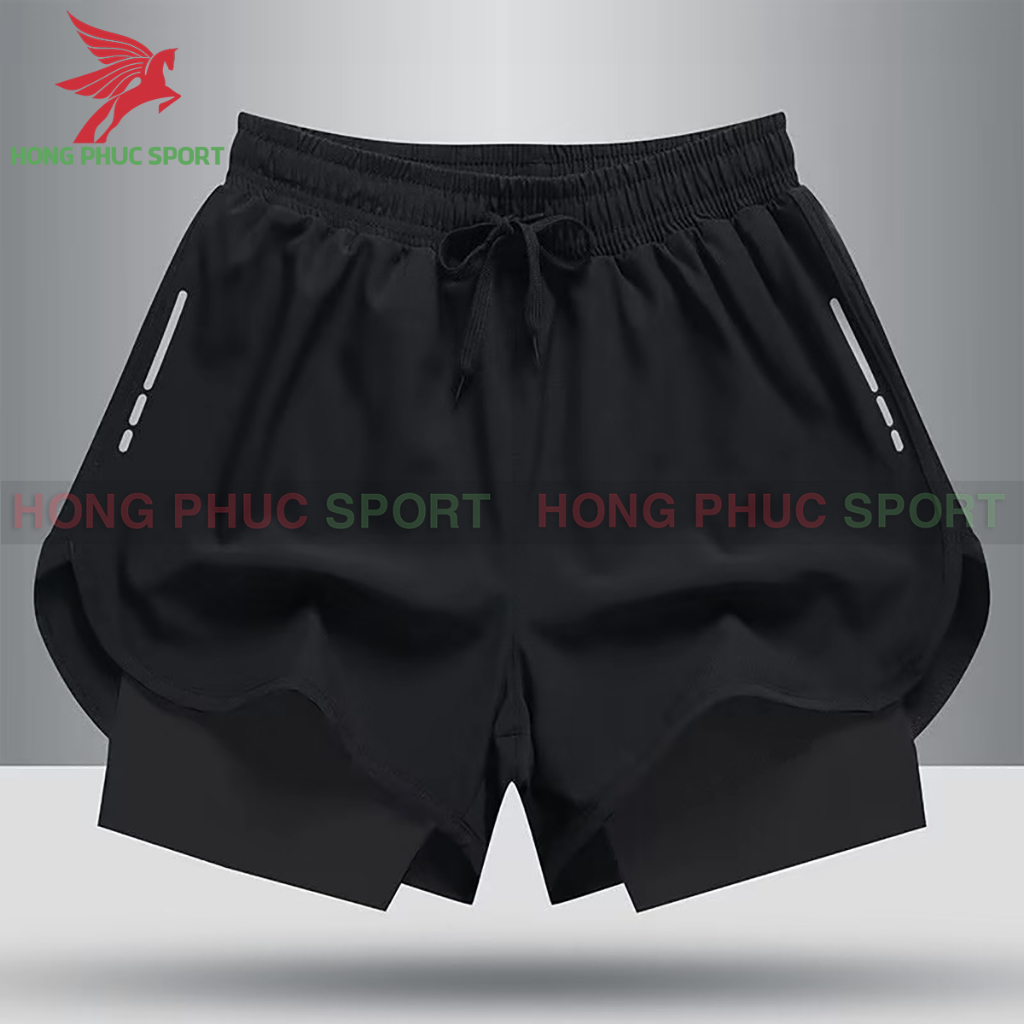 Quần Bơi Nam 2 Lớp Chống Thấm Nước, Quần Đùi Nam Hai Lớp Chơi Tennis, Bóng Rổ, Tập Gym, Chạy Bộ