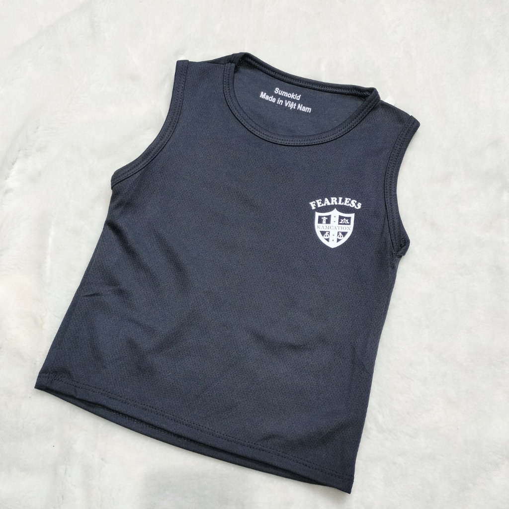 Áo ba lỗ chất thông hơi cho bé trai- bé gái mặc cực xinh MINKYSUN