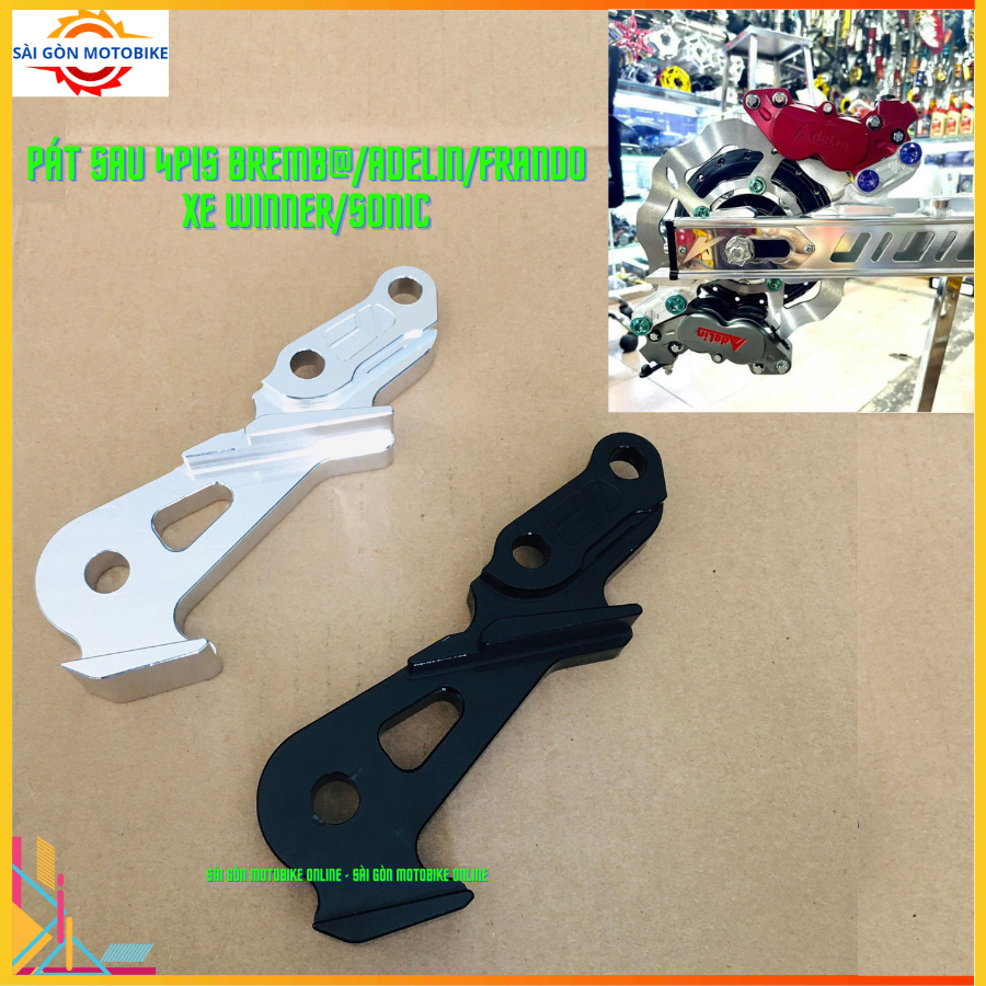 📌Pát sau Winner/Sonic Size đĩa 220mm📌Xài Heo 4 Piston BremB@/Adelin/Nisin/Frando