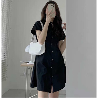 Đầm sơ mi basic 5 màu (kèm hình thật)