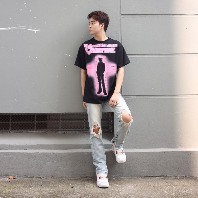 Quần jean nam ziper streetwear cao cấp BEAR STREETWEAR,màu xanh sáng,form slimfit ống,vải denim không co giãn
