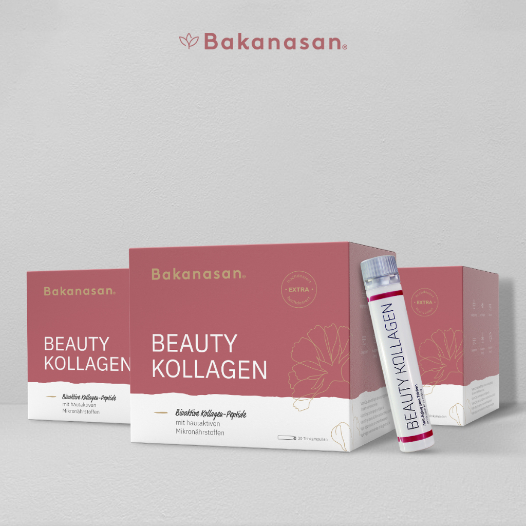 Bộ 3 hộp Collagen Peptide Bakanasan Đức chống lão hóa, giúp săn chắc da 3 hộp x 28 ống x 25ml