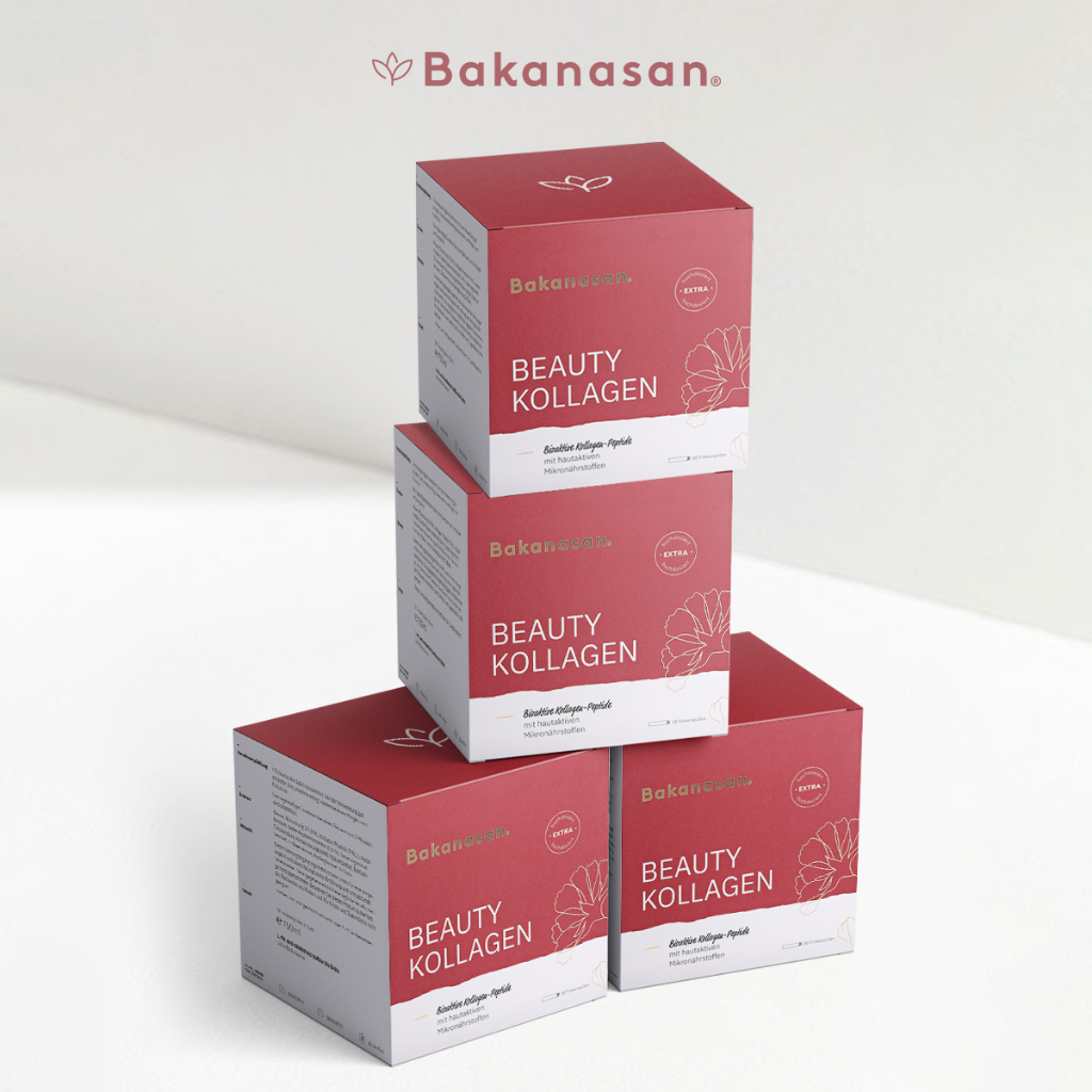 Bộ 4 hộp Collagen Peptide Bakanasan Đức chống lão hóa, giúp săn chắc da 4 hộp x 28 ống x 25ml