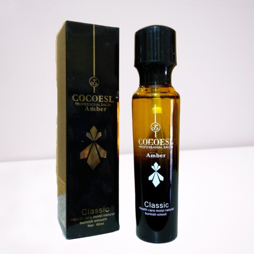 Tinh dầu dưỡng tóc cao cấp COCOESL Amber 60ml Phục hồi tóc hư tổn 100% tinh dầu nguyên chất