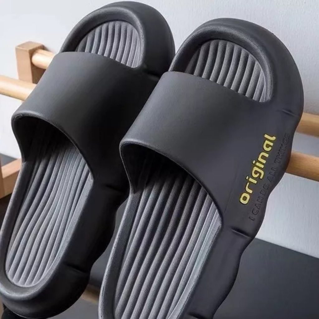 Dép đi trong nhà nam nữ gluaorli PVC đúc nguyên khối êm ái mềm mại form dáng thể thao PK07