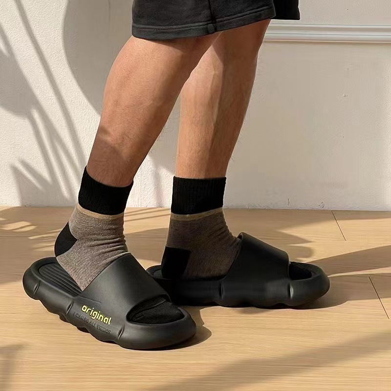 Dép đi trong nhà nam nữ gluaorli PVC đúc nguyên khối êm ái mềm mại form dáng thể thao PK07