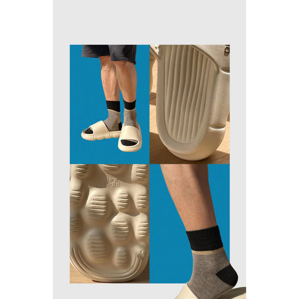 Dép đi trong nhà nam nữ gluaorli PVC đúc nguyên khối êm ái mềm mại form dáng thể thao PK07