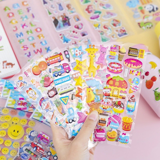 Sticker Dán Hoạt Hình 3D Nổi Không Thấm Nước Cho Bé