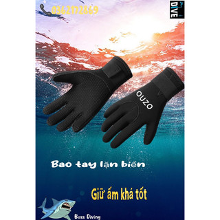 Bao tay lặn biển dày 3.0mm giúp giữ ấm cho tay khi hoạt động dưới nước