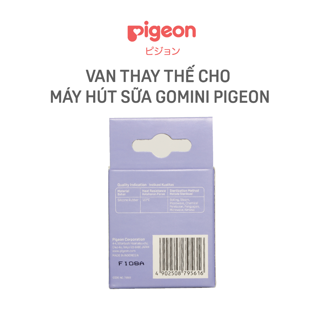 Van Thay Thế Cho Máy Hút Sữa Gomini Pigeon Hộp 4 Cái