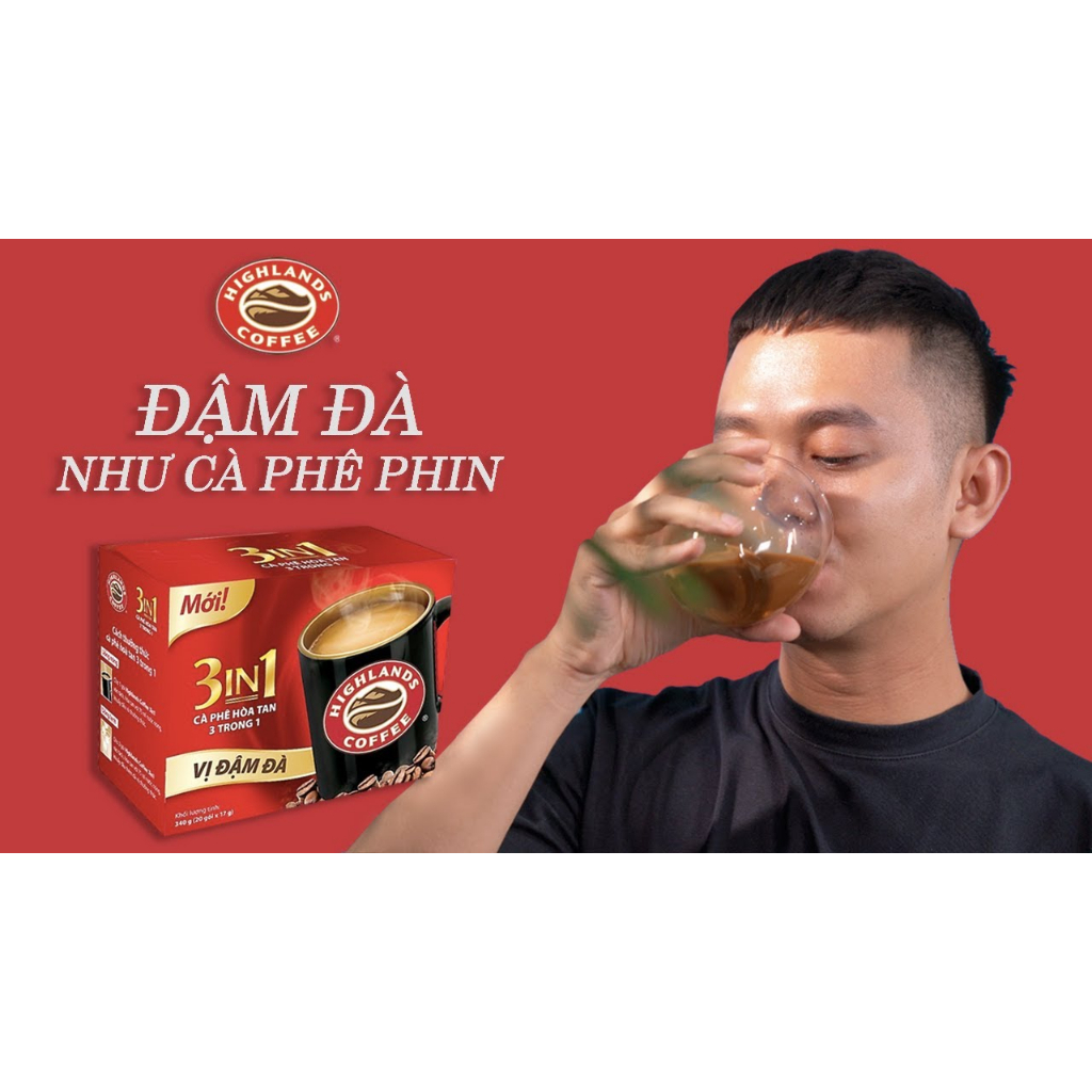 1 gói Cà Phê Highlands Coffee 3in1 Hòa Tan 17g