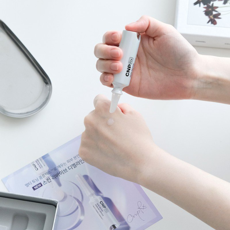 Gói Sample Tinh chất CNP RX hủy nám, tàn nhang, dưỡng trắng Skin Revive Demeline Ampoule