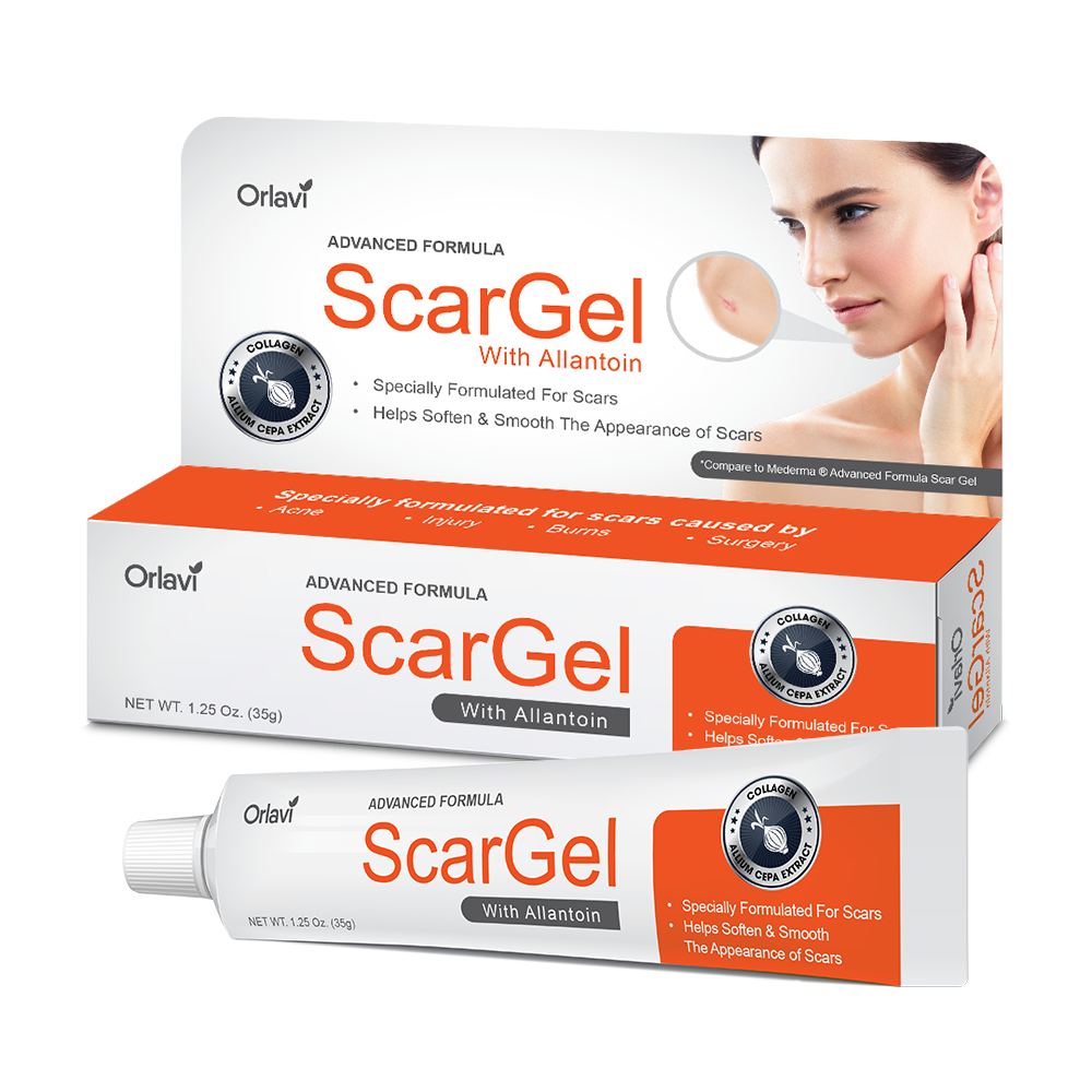 Gel làm mờ sẹo Orlavi Scargel 35ml - giúp mờ sẹo mụn, sẹo phẫu thuật, sẹo bỏng, sẹo thâm, sẹo cũ