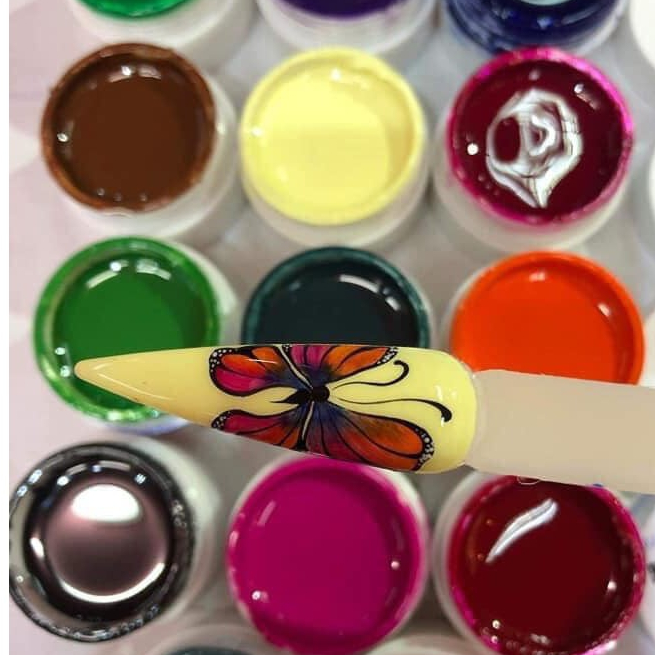 GEL VẼ TRẮNG - ĐEN JENGSHANGMEI HÀNG LÊN CHUẨN MÀU