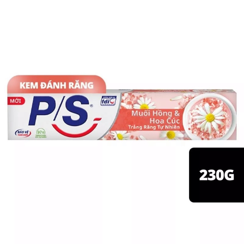 Kem Đánh Răng P/S Bảo Vệ 123 Baking Soda- Hương Thảo/ Than Hoạt Tính/ Muối Hồng 230g