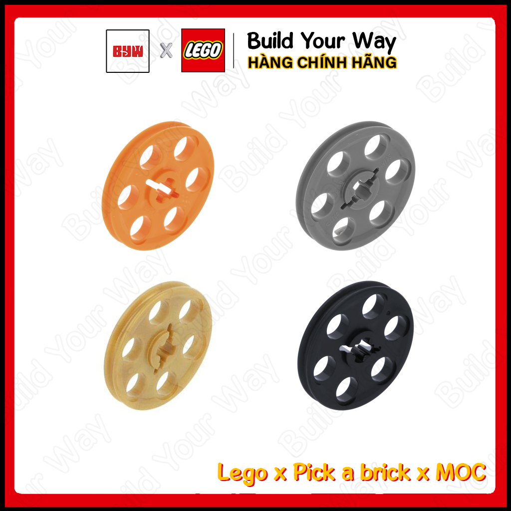 Gạch Lego chính hãng Vòng xoay ròng rọc, Bánh xe / Part 4185: Technic Wedge Belt Wheel (Pulley)