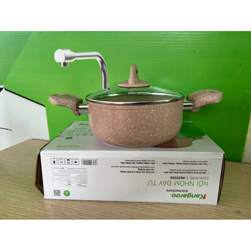 Nồi Nhôm Đáy Từ Kangaroo KG933XS - 18cm