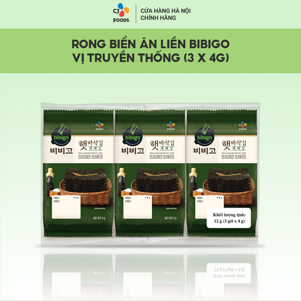 Rong biển ăn liền Bibigo Hàn Quốc