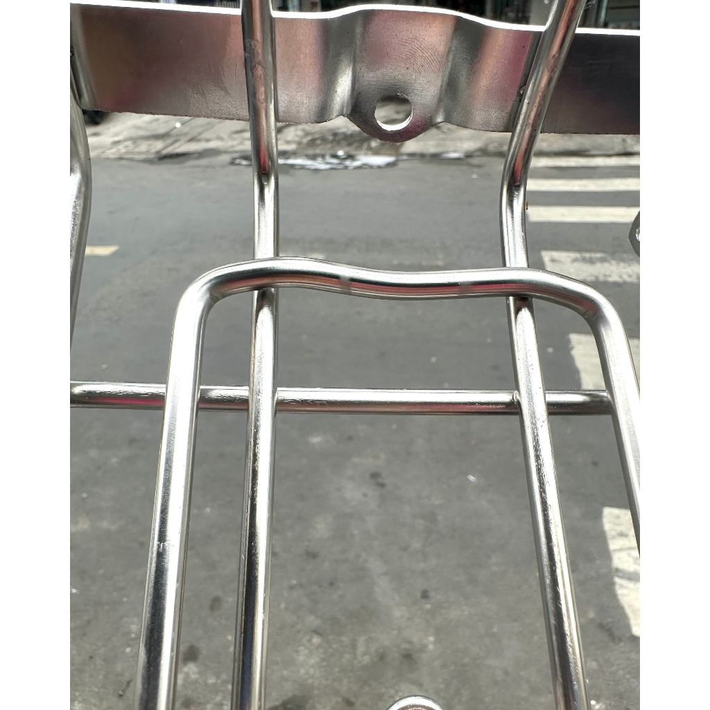 BAGA MŨI TRƯỚC XE DREAM INOX 10LY CÓ KẸP