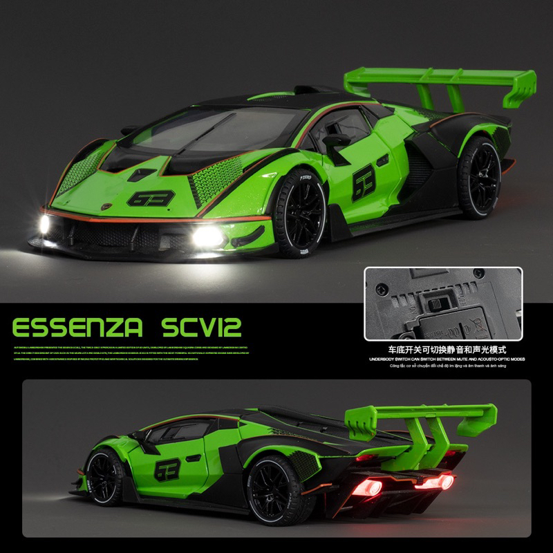 Mô hình xe Lamborghini Essenza SCV12 tỉ lệ 1:24 hãng Jinjifang