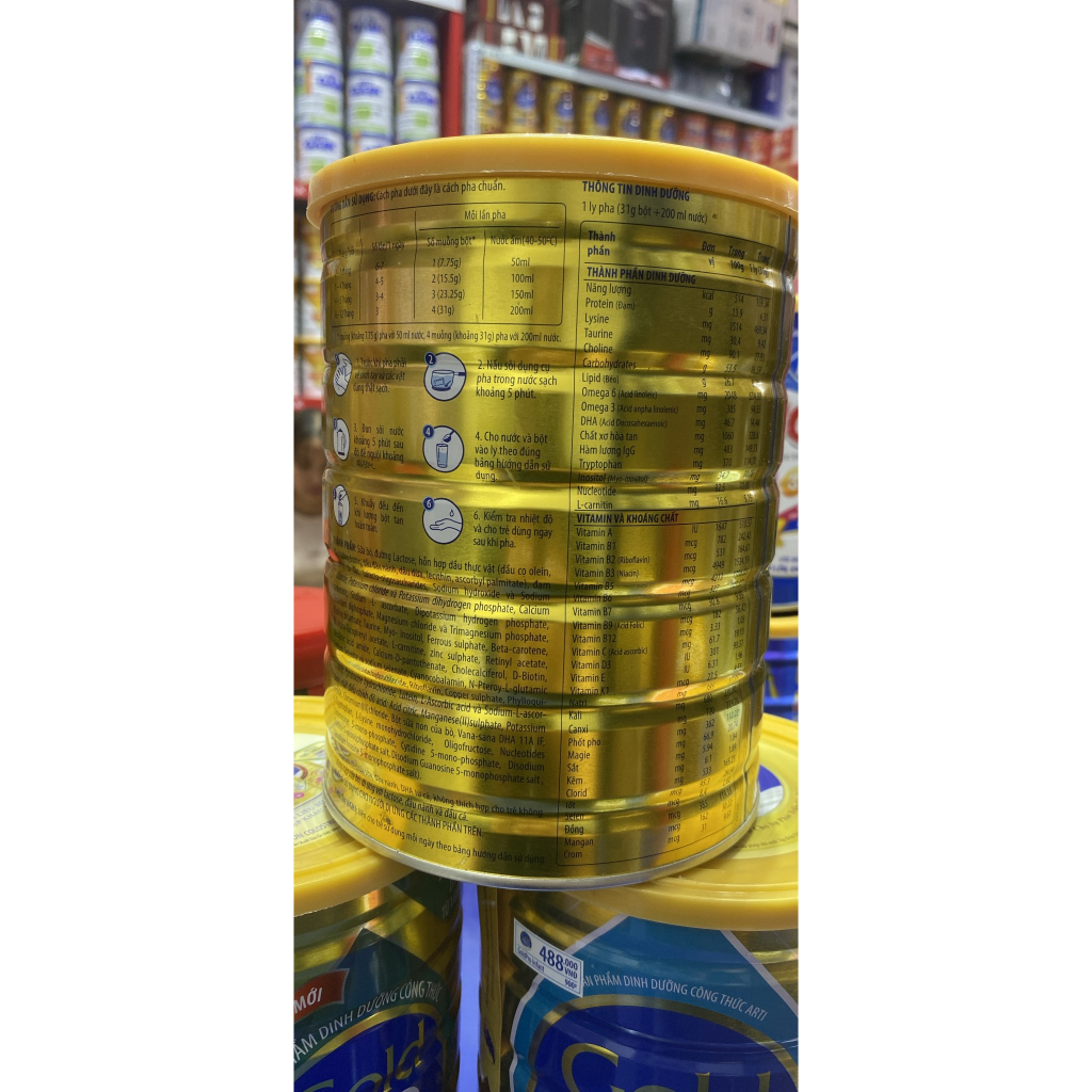 Sữa bột gold pro colostrum lon 800g  giá công ty 498k