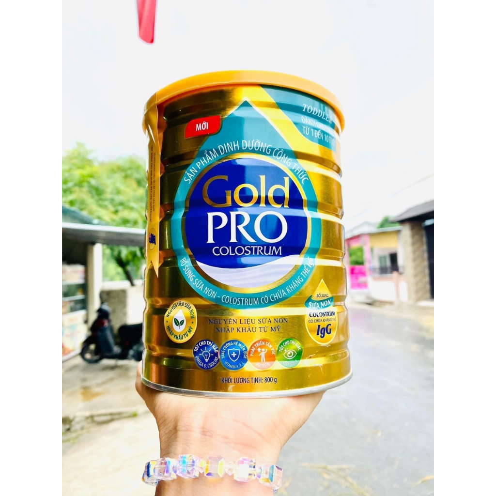Sữa bột gold pro colostrum lon 800g  giá công ty 498k