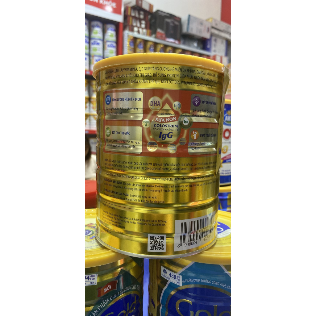 Sữa bột gold pro colostrum lon 800g  giá công ty 498k