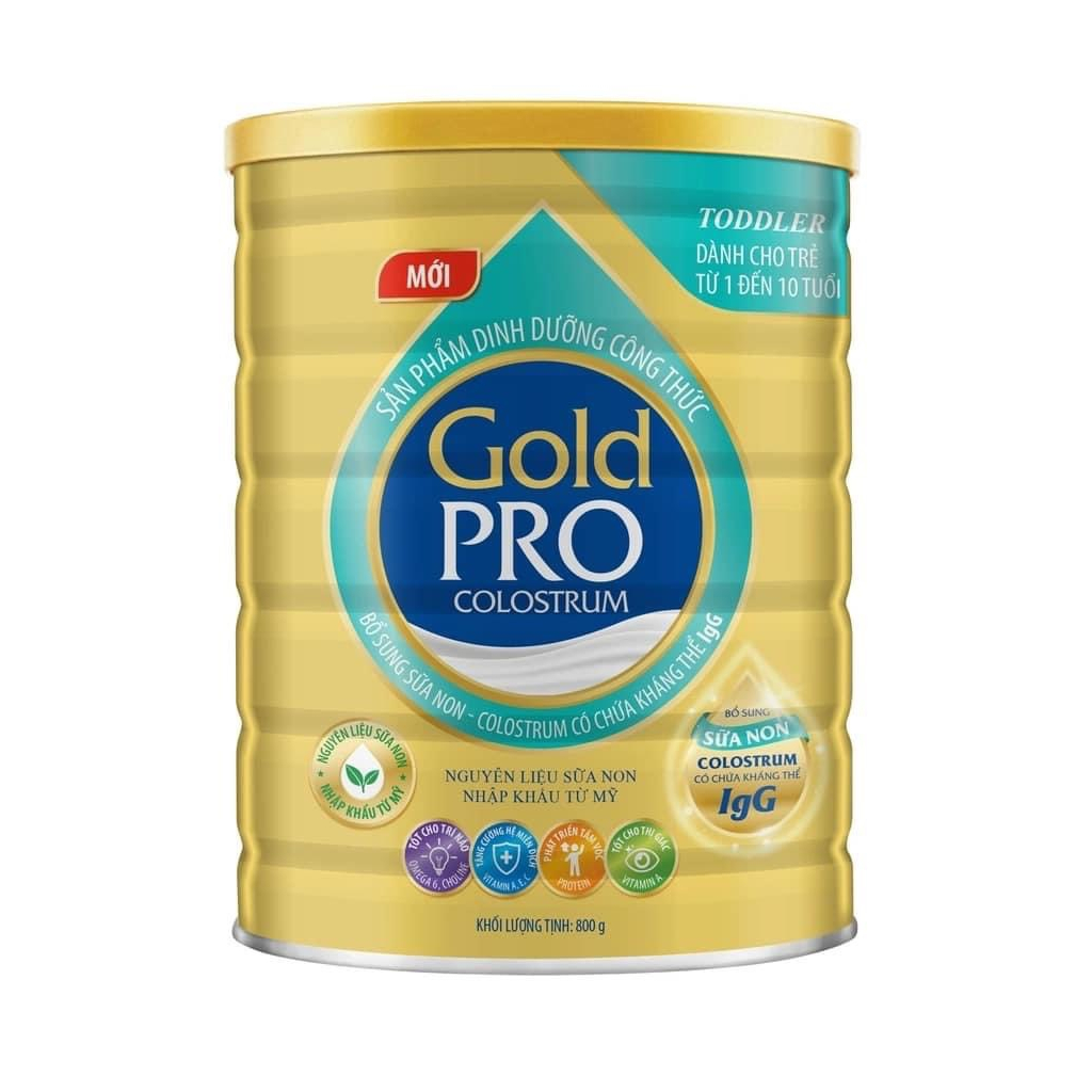 Sữa bột gold pro colostrum lon 800g  giá công ty 498k