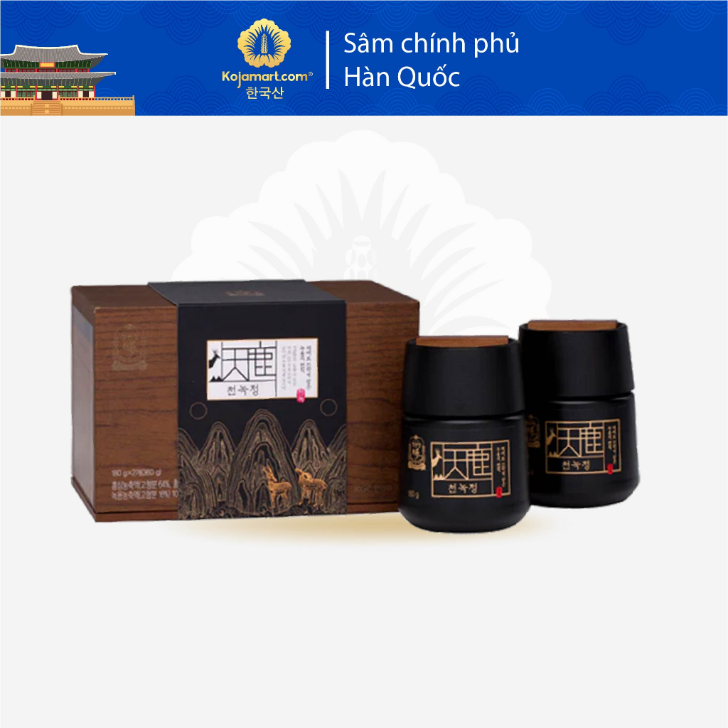 Cao Hồng Sâm Nhung Hươu Hàn Quốc KGC Cheong Kwan Jang CheonNok Extract 180g x 2 Hũ
