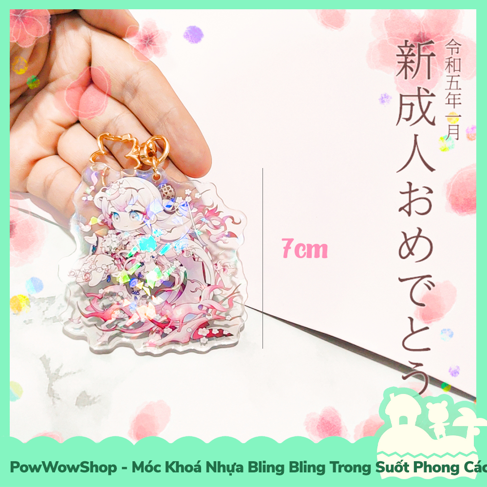 [Sẵn VN - Hỏa Tốc] Móc Khoá Nhựa Trong Suốt 2 Mặt Acrylic Hologram Phong Cách Nhân Vật Game Onmyoji Âm Dương Sư