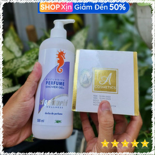 Combo Kem dưỡng trắng da hương nước hoa và Sữa tắm