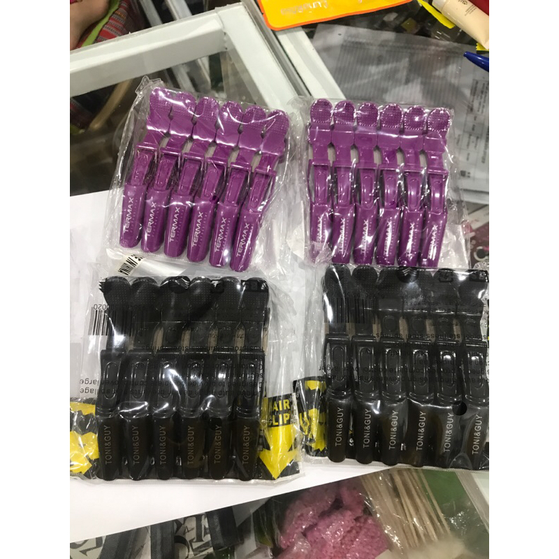 Kẹp VỊT TERMAX 6cái , Dùng để chia Tóc ,(màu ngẫu nhiên)