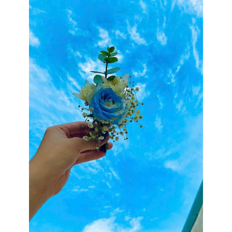 Ghim cài áo chữ T , làm hoa cài áo chú rể set