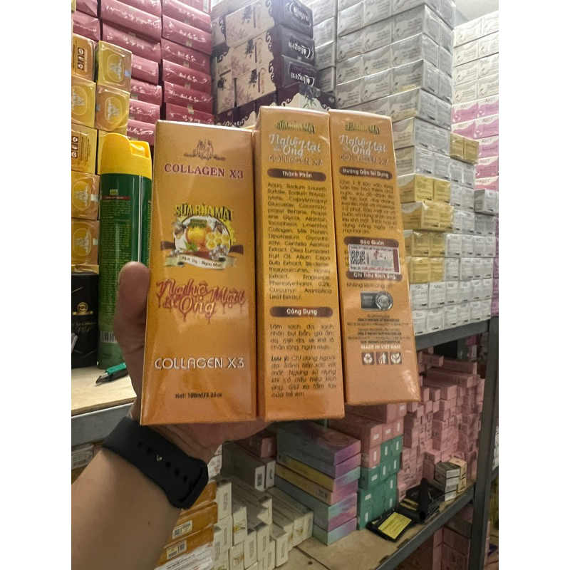 Sữa rửa mặt nghệ và mật ong collagen x3 [Chính Hãng]
