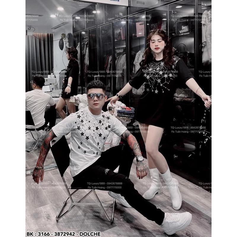 Áo thun sao in nhũ DA6