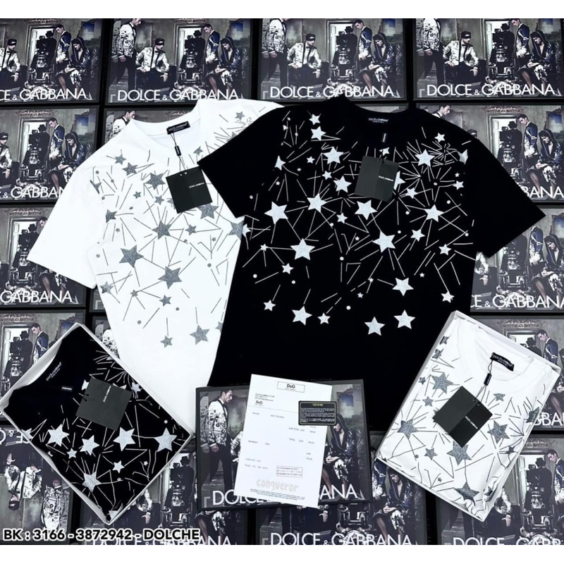 Áo thun sao in nhũ DA6