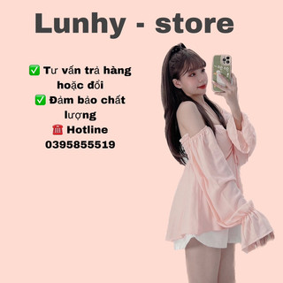 Áo kiểu trễ vai tay bồng vải xốp crop top phối bèo xinh đẹp