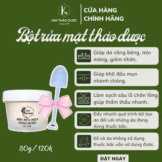 Bột rửa mặt kim thảo dược